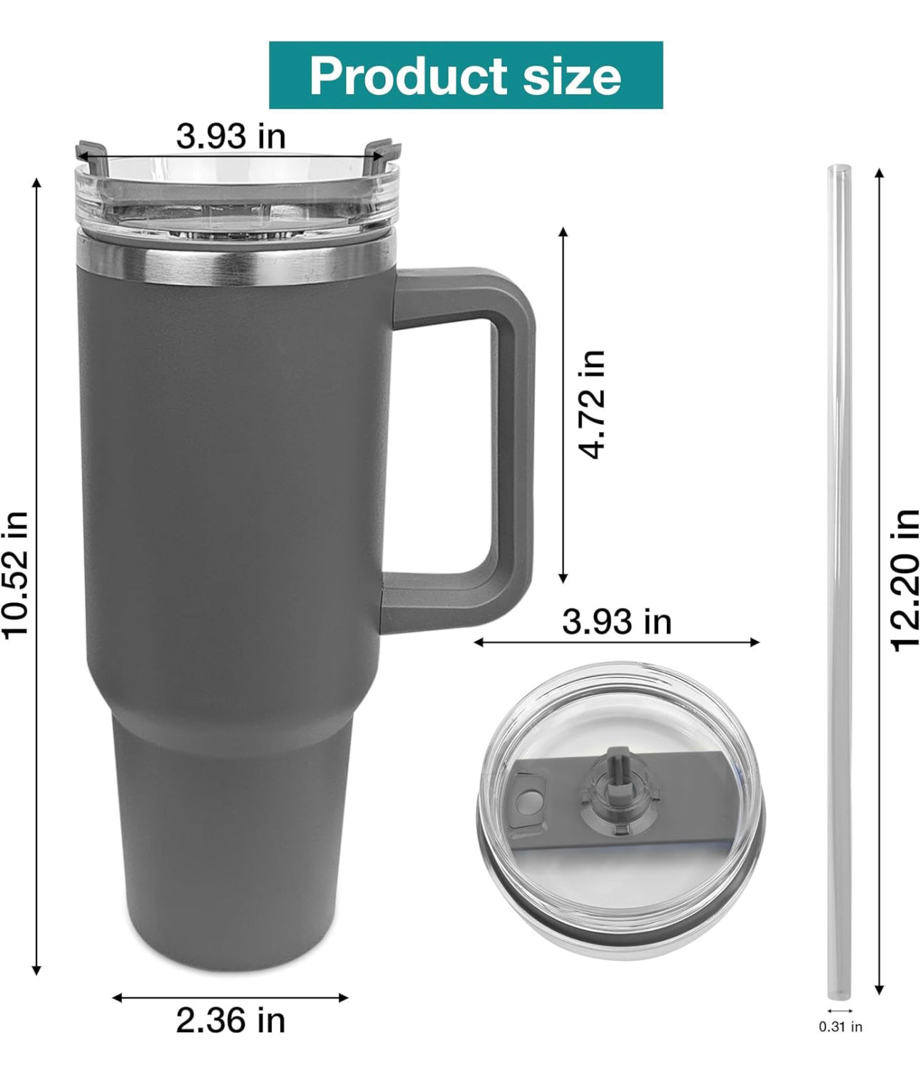 30oz cup - with handle